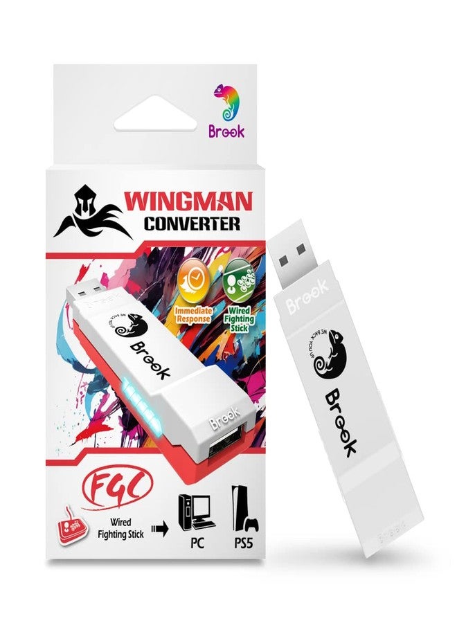 Brook Wingman FGC Converter - an Arcade Joystick Converter, Built for PS5 Fighting Games, Supports Street Fighter 6 and Tekken 8 - Image 1